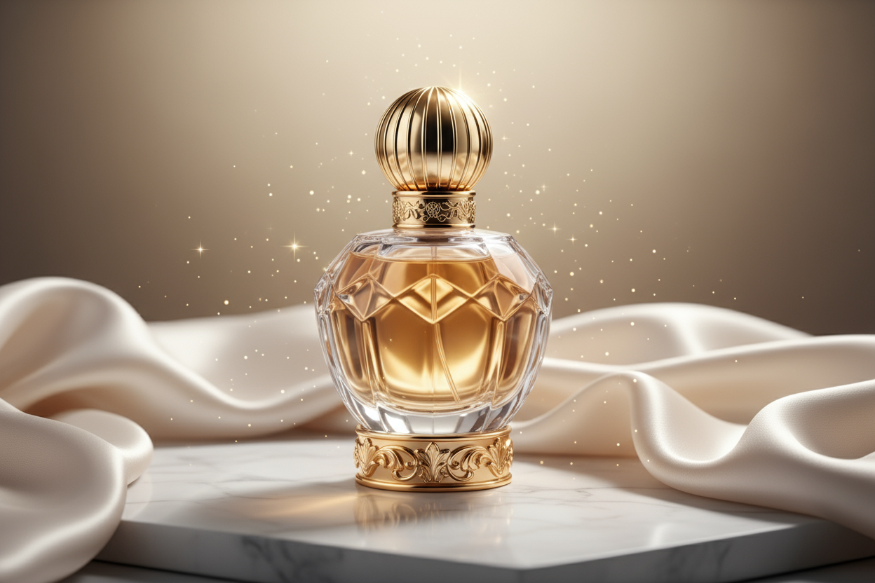 perfume with luxurious 